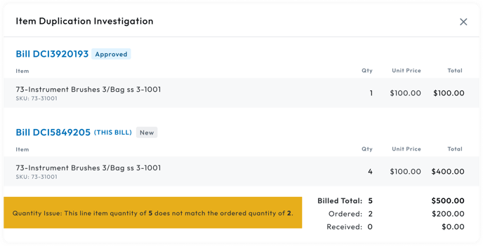 bill-exceptions-item-duplication-drawer